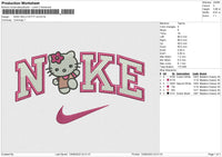 NIKE kuromi v4 Embroidery File 6 size