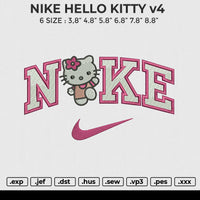 NIKE kuromi v4 Embroidery File 6 size