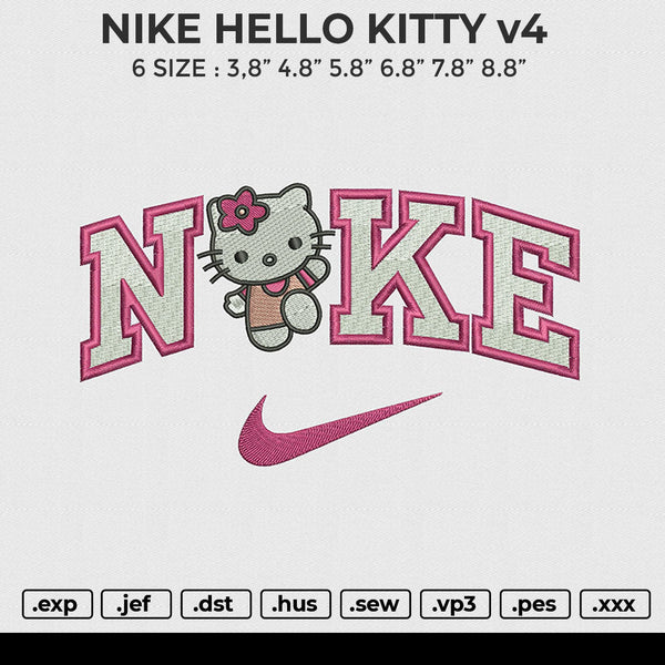 NIKE kuromi v4 Embroidery File 6 size