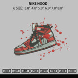 Nike Hood Embroidery File 6 sizes