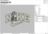 Nike Rabbit Swoosh Embroidery File 6 sizes