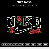 Nike Rose Embroidery