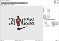 NIKE charles lecrec Embroidery File 6 size