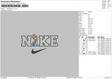 Nike Elsa v2 Embroidery File 6 sizes