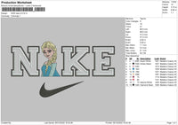 Nike Elsa v2 Embroidery File 6 sizes