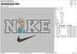 Nike Elsa v2 Embroidery File 6 sizes