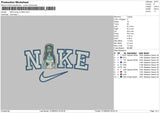 Nike Emily v2 Embroidery File 6 sizes