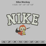 Nike Monkey Embroidery