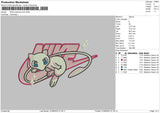 Nike Pokemon Pink Embroidery File 6 sizes