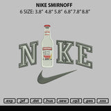 Nike Smirnoff Embroidery File 6 sizes