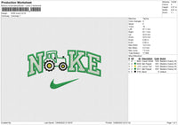 NIKE truck Embroidery File 6 size