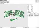 NIKE truck Embroidery File 6 size