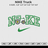 NIKE truck Embroidery File 6 size