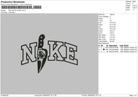 Nike Knife Scream Embroidery