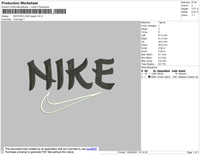 Nike Japan Font Embroidery