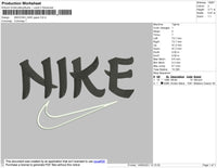 Nike Japan Font Embroidery