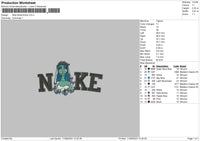 Nike Emily Embroidery File 6 sizes