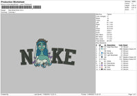 Nike Emily Embroidery File 6 sizes