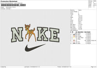 Nike Bambi v1 Embroidery