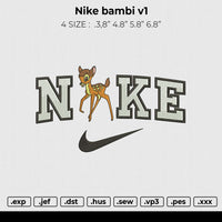 Nike Bambi v1 Embroidery