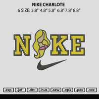 Nike Charlote Embroidery File 6 sizes