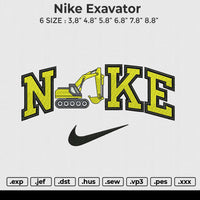 Nike Exavator File 6 size