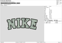 Nike Flower Pattern Embroidery File 6 sizes