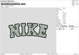 Nike Flower Pattern Embroidery File 6 sizes