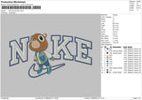 Nike Kanye Bear Embroidery File 6 sizes