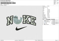 Nike sea lion Embroidery File 6 size