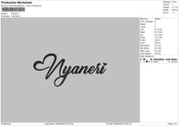 Nyaneri Embroidery File 6 sizes