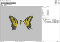 Paramore Butterfly Embroidery