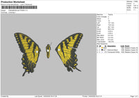 Paramore Butterfly Embroidery