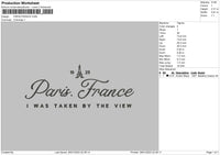 France Embroidery File 6 sizes