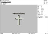 Paris Picnic Embroidery File 6 sizes