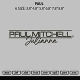 Paul Embroidery File 6 sizes