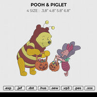 POOH & PIGLET Embroidery