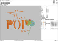 Pop Co Embroidery File 6 sizes