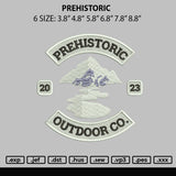 Prehistoric M Embroidery File 6 sizes