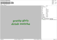 Pretty Girls Embroidery File 6 sizes