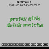 Pretty Girls Embroidery File 6 sizes