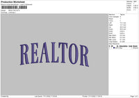 Realtor Embroidery File 6 sizes