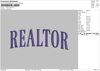 Realtor Embroidery File 6 sizes