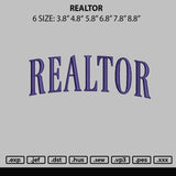 Realtor Embroidery File 6 sizes