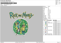 Rick And Morty 02 Embroidery