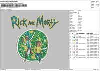 Rick And Morty 02 Embroidery