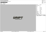 Ript L V2 Embroidery File 6 sizes