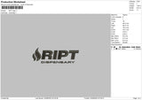 Ript L V2 Embroidery File 6 sizes