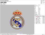 Real Madrid Logo Embroidery