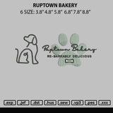 Ruptown Bakery Embroidery File 6 sizes